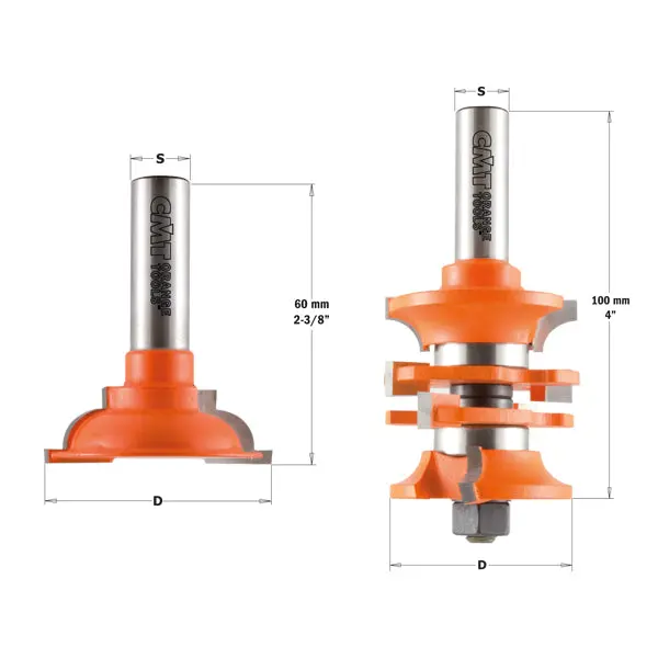 Cmt 2-Piece Entry Door Router Bit Set 1