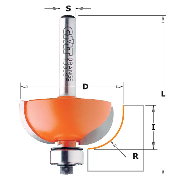 Cmt Cove Router Bit For Decorative Concave Edges 1