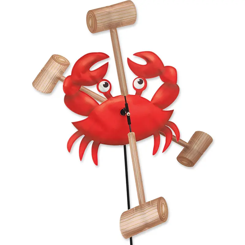 Crab Whirligig 18-Inch Spinning Garden Art 1