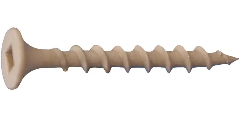 Daggerz Acq Ultra-Guard Tan Square Bugle Head Deck Screws 1