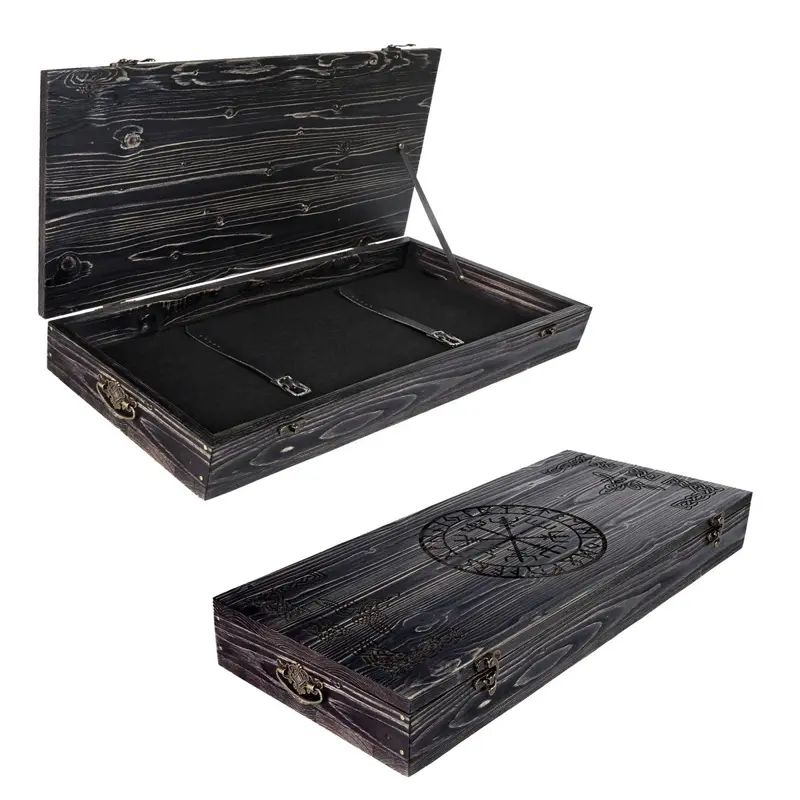 Double-Bit Axe Wooden Storage Box #18 1