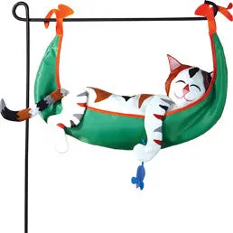 Dream On Kitty Garden Charm Flag 1