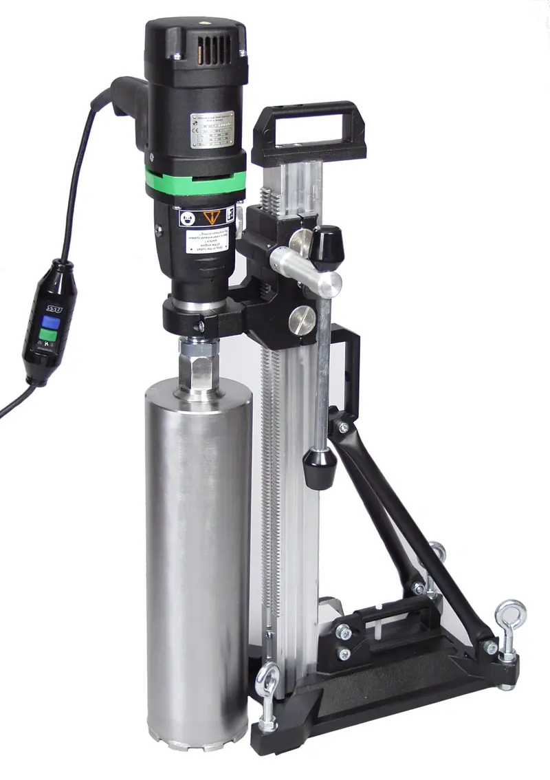 Eibenstock End 130/3.2 Psv 3-Speed Wet Core Drill Kit With Stand, Vacuum Pump & Accessories (Up To 6" Holes) 1