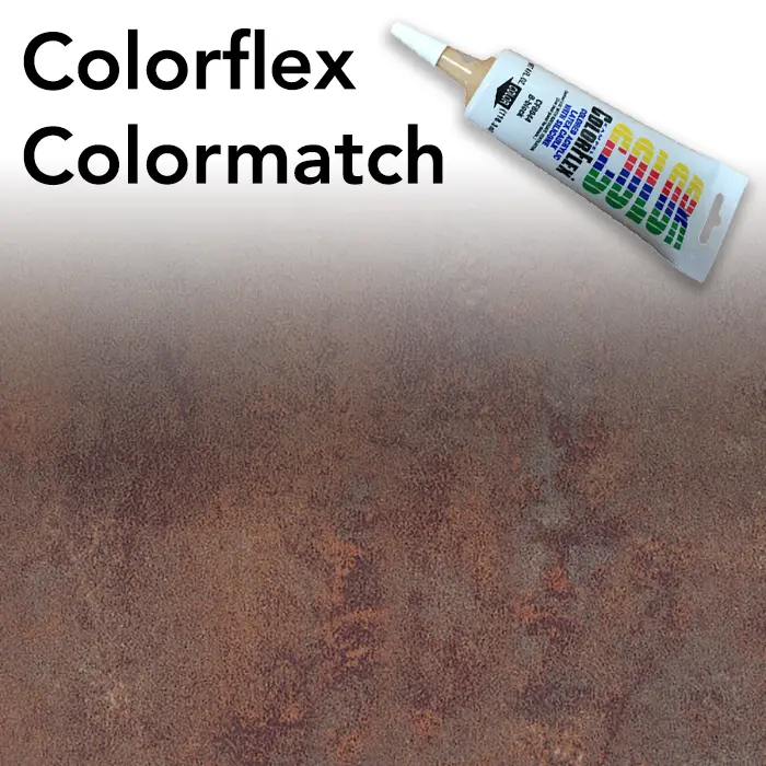 Elemental Corten 8832 Colorflex Laminate Seam Caulk – Formica Rustic Metal Tone Match 1