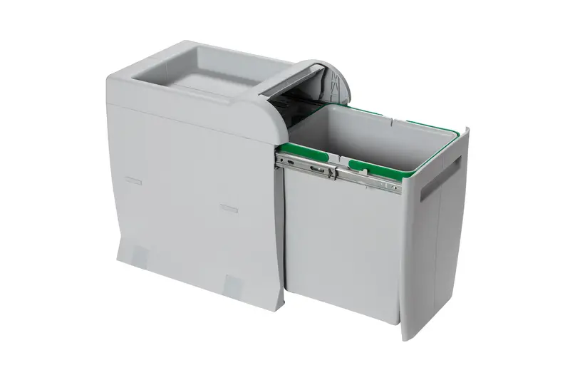 Elletipi City Waste Separation Pullout – Polymer-Housed Cabinet Organizer 1