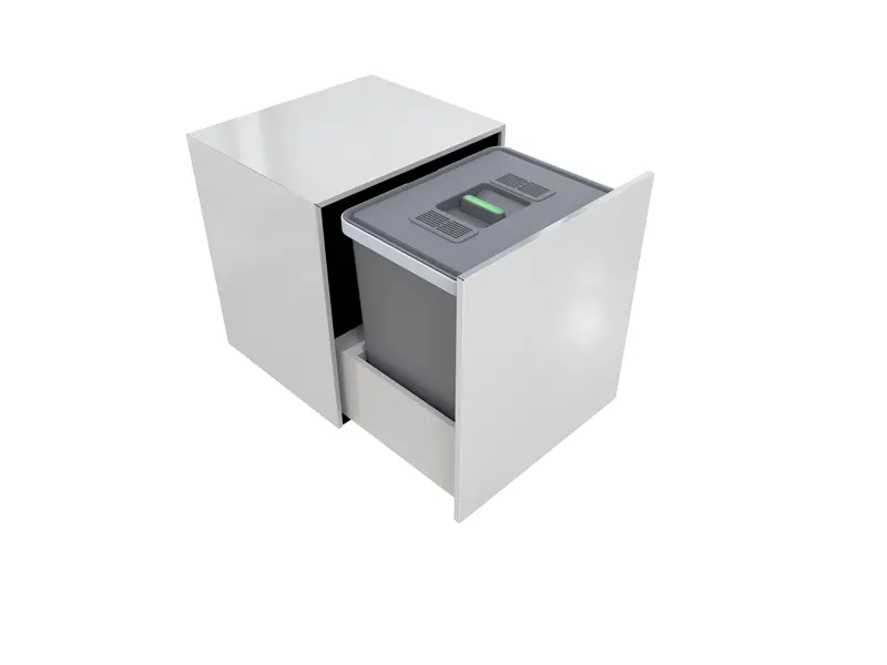 Elletipi Street 2.0 Waste Separation Pullout – Stainless Steel Housing Bin System 1