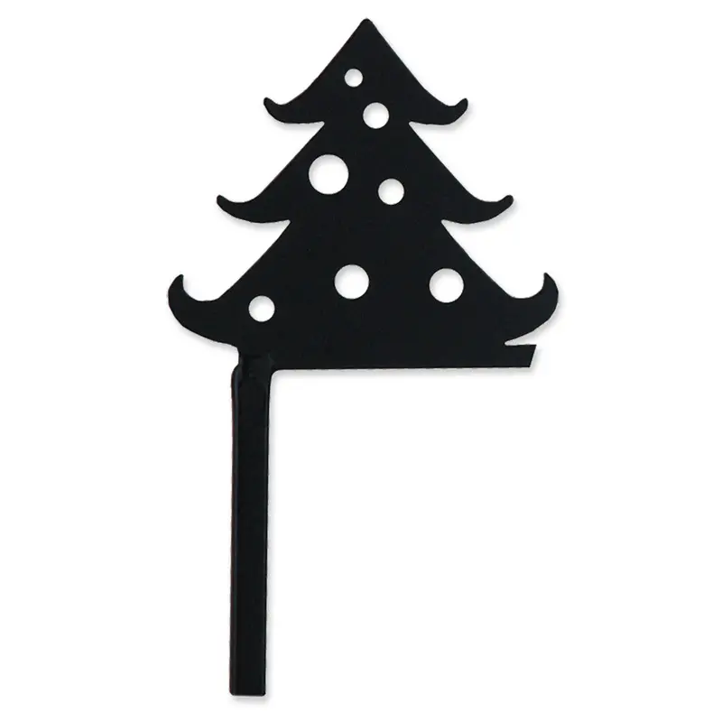Festive Christmas Tree Flag Finial 1