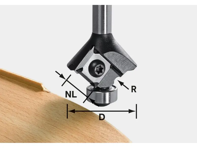 Festool 2 Mm Radius Edge Banding Router Bit 1