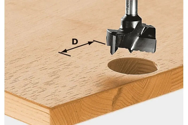 Festool 491072 20Mm Flat-Bottom Euro Hinge Boring Bit – Precision Cabinet Hardware Drilling 1