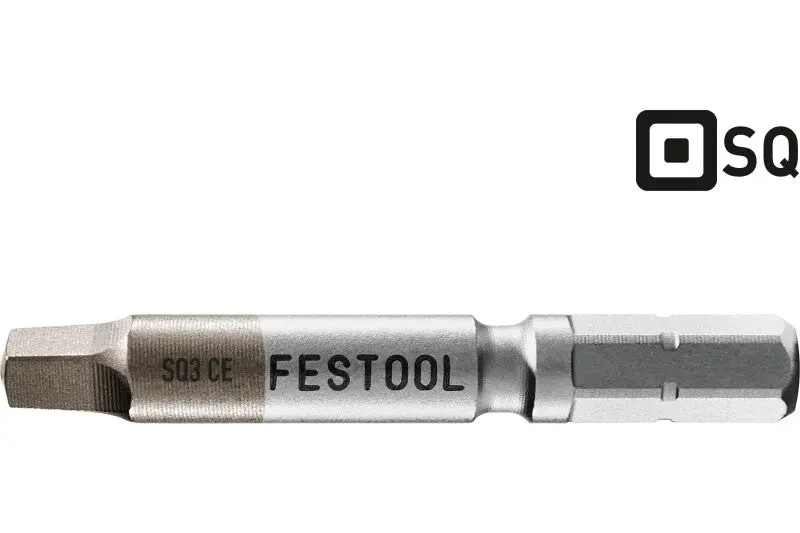 Festool Centrotec 2" Square Drive #3 Insert Bits – 2-Pack 1