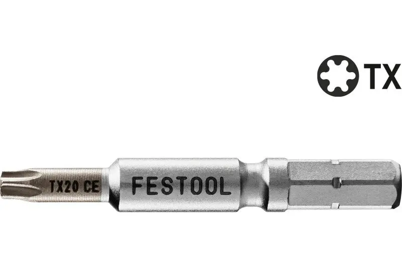 Festool Centrotec 2" Torx T20 Driver Bits – 2-Pack 1