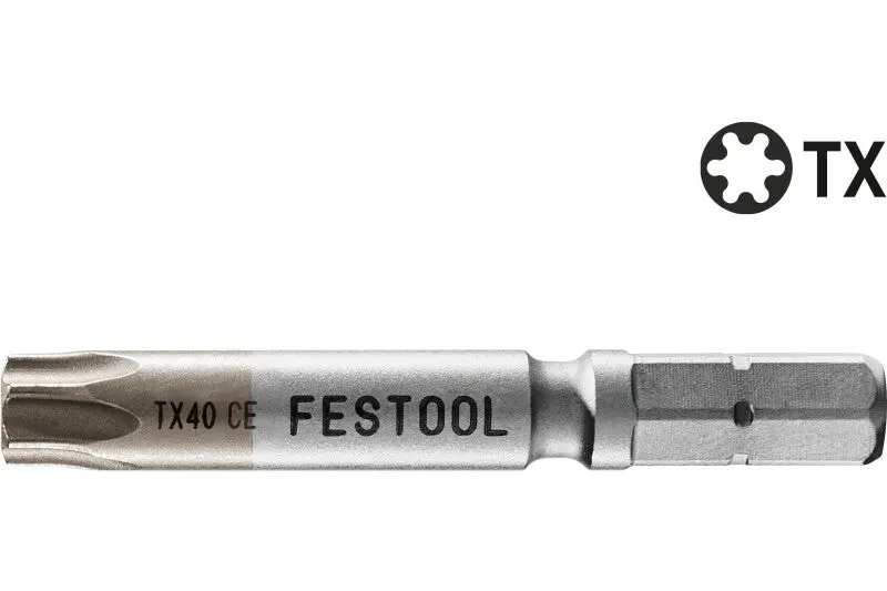 Festool Centrotec 2" Torx T40 Driver Bits – 2-Pack 1