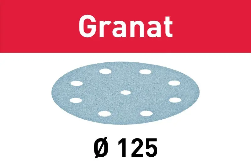 Festool Granat Disc Sandpaper – 125Mm (5") Size, 10-Pack 1