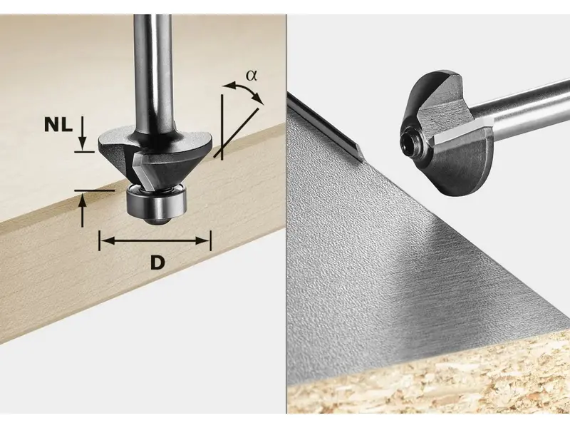 Festool Hardwood Chamfer Router Bit 1