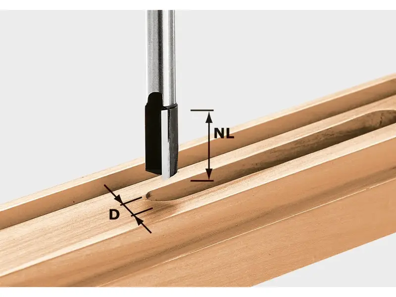 Festool Hw Mortising & Straight Router Bit – 10Mm X 25Mm 1