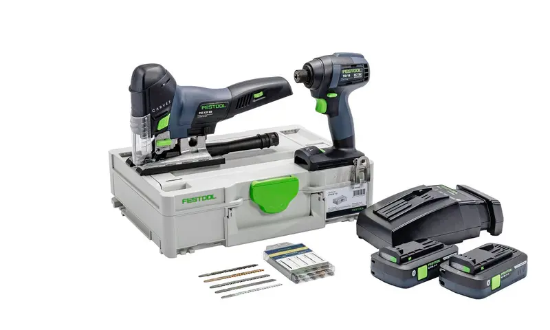 Festool Psc 420 Eb-Basic Jigsaw + Tid 18 Impact Driver Combo Kit – Systainer3 1