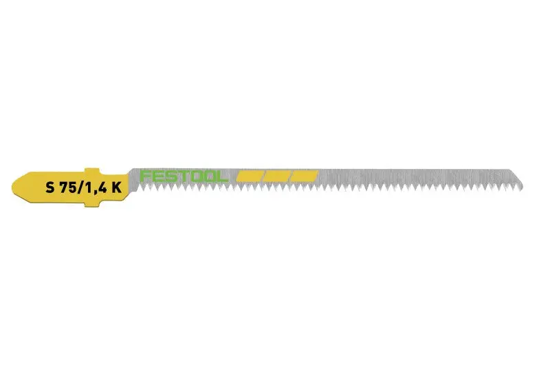 Festool S 75/1.4 K Scroll-Cut Jigsaw Blades – 5-Pack 1