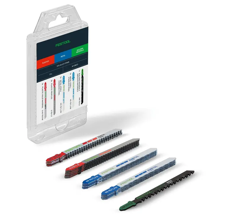 Festool Sts-Sort/21 P/M/B Precision Jigsaw Blade Assortment 1