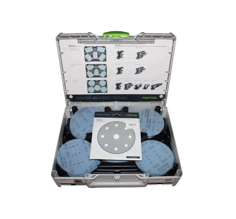 Festool Sys3-Stf Abrasive Sheet Set – D125 Grid, Net-Style (578146) 1