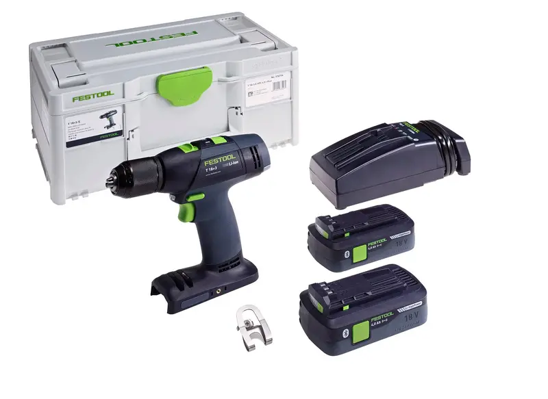 Festool T 18 E Cordless Drill – High-Performance 4.0Ah Starter Set 1