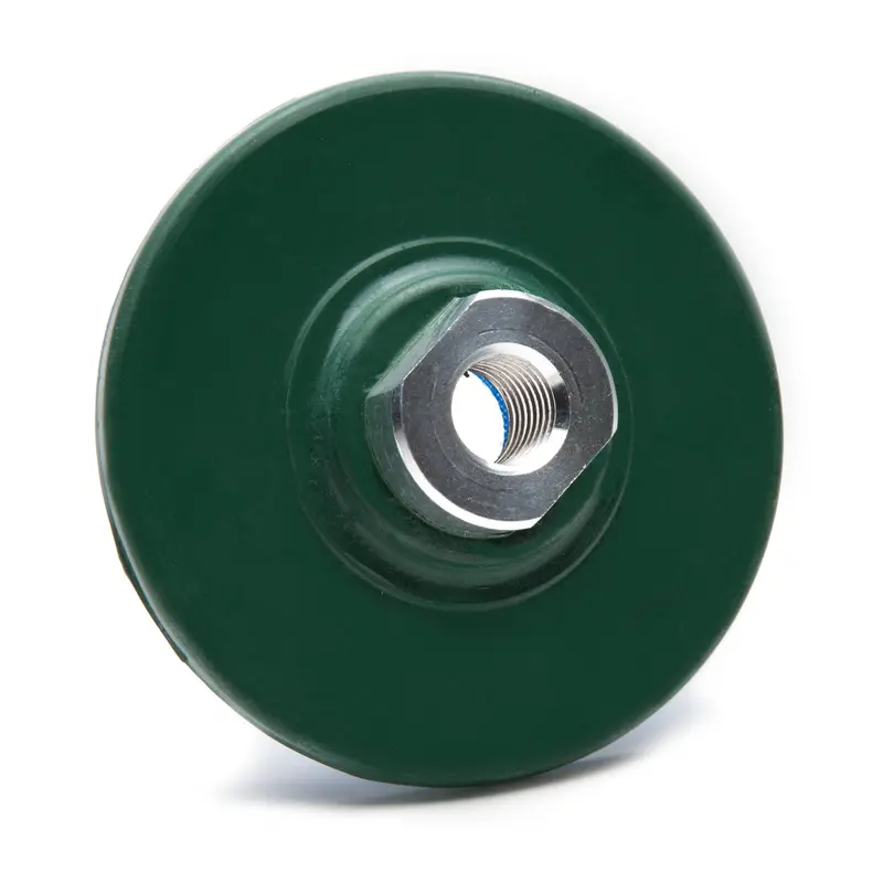 Flexible Velcro Backing Plate For Diamond Polishing Pads – 5/8" Threaded Arbor Compatible With Hand-Held Polishers & Grinders 1