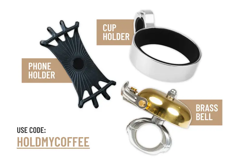 Free Bonus Kit: Adjustable Phone Holder, Vintage Brass Bell & Cup Mount 1