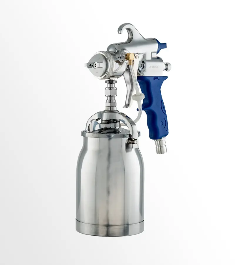 Fuji Spray 7001 M-Model Bottom Feed Spray Gun — Blue, Includes 1.3Mm Air Cap 1