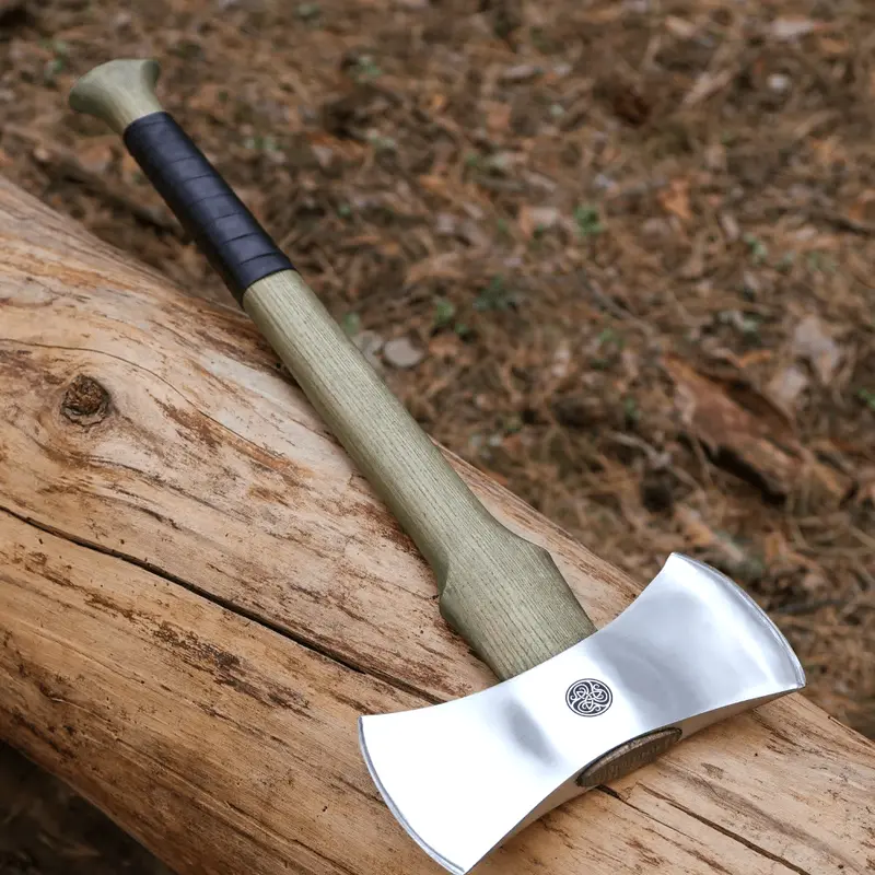 Functional Vargstal Double-Bit Axe – Traditional Forging 1