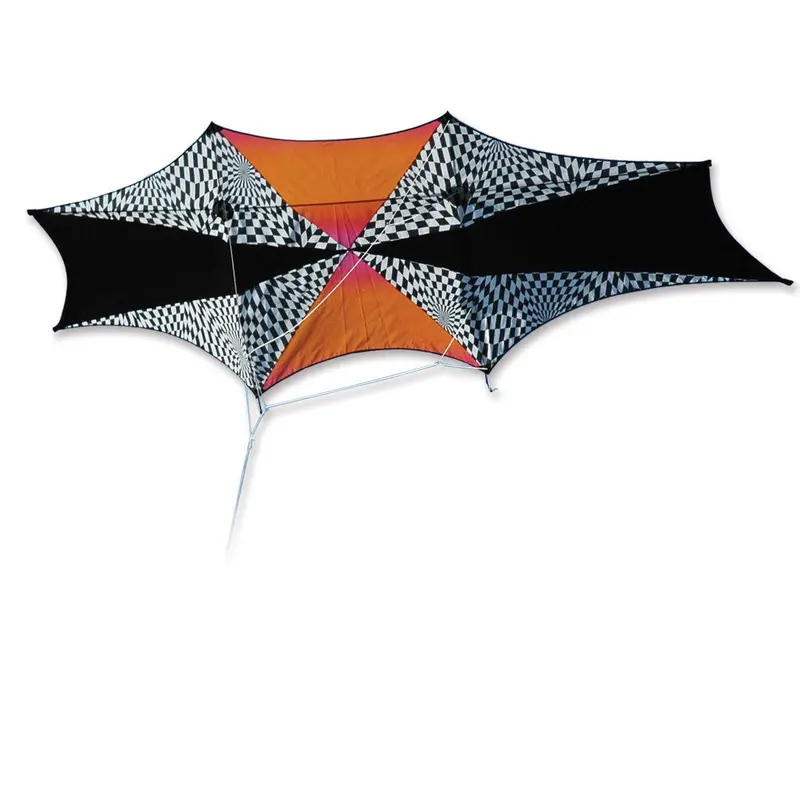Genki Kite – Energetic Orange Op Art Style 1