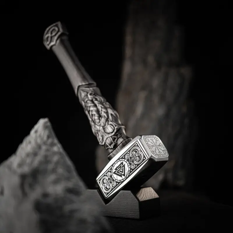 Goibniu Viking Hammer – Unique Hand-Forged Symbolic Tool Inspired By Celtic Lore 1