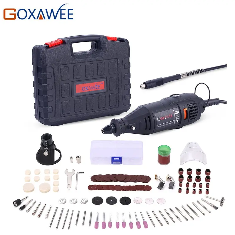 Goxawee Mini Electric Rotary Tool – Dual-Voltage (110V/220V) Precision Drill With 0.3–3.2Mm Chuck, Compatible With Dremel 3000/4000 1
