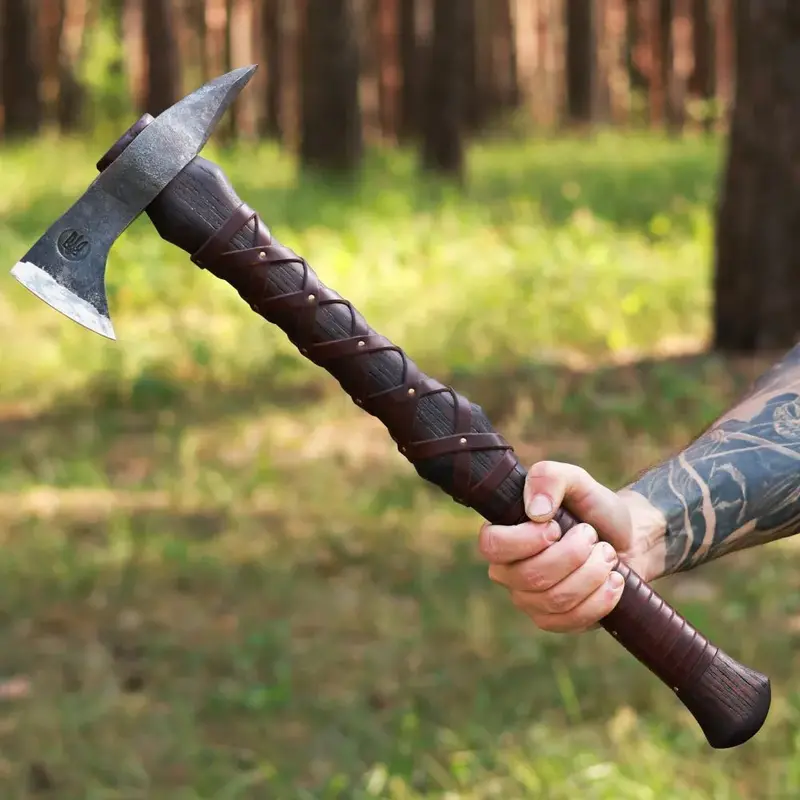 Gurons Spike Tomahawk – Hand-Forged Tactical Axe With Piercing Spike 1