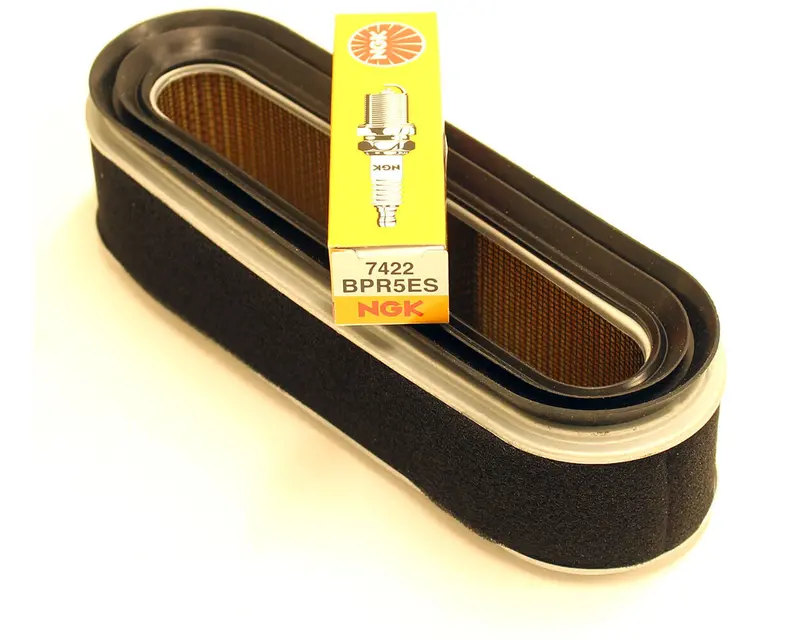 Gxv120 Lawnmower Service Kit: Air Filter + Ngk Bpr5Es Spark Plug 1