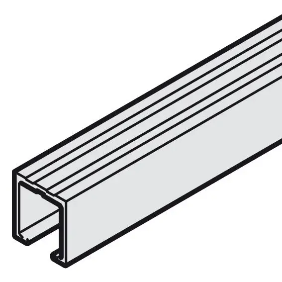 Häfele 2500 Mm Aluminum Single Upper Running Track For Slido F-Line21 & Classic If/Mf/Vf (Screw Mount) 1