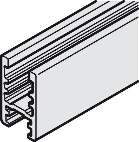 Häfele Adhesive Glass Fixing Profile For Hawa Clipo If – 2500 Mm Length 1