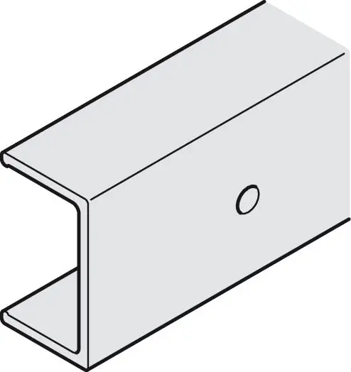 Häfele Aluminum Clip-On Adapter For Wood-Faced Fascia Panels 1