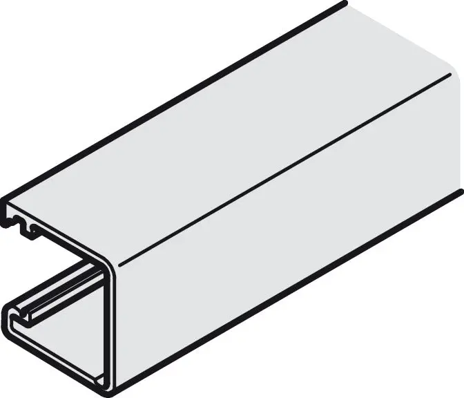 Häfele Anodized Aluminum Profile – 2500 Mm Length For Hawa Regal Vf Systems 1