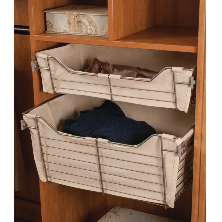 Häfele Fabric Closet Basket Liner – Soft Cloth-Lined Storage Insert 1