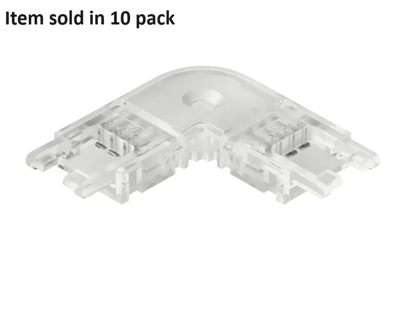 Häfele Loox5 Rigid 90° Corner Connector For 10 Mm Rgb Led Strip – Pack Of 10 1