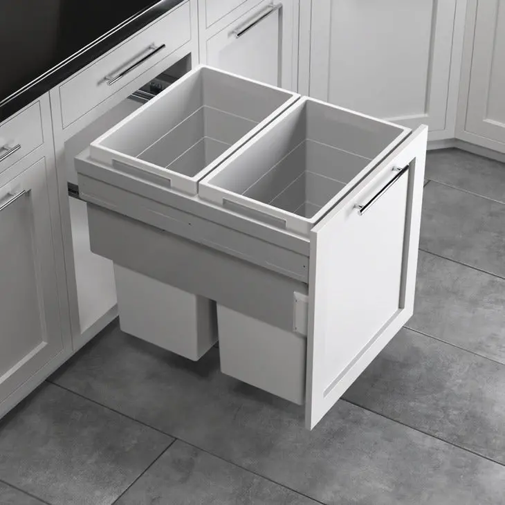 Hailo Us Cargo Ff 21 Face-Frame Pull-Out Waste Bin Assembly 1