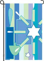 Happy Hanukkah 12-Inch Celebratory Flag For Jewish Holidays 1