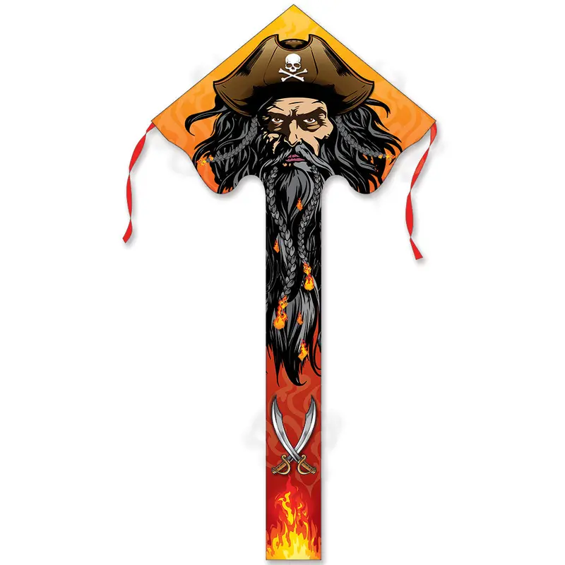 Large Blackbeard Pirate Easy Flyer Kite 1