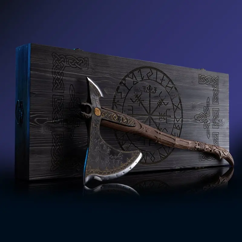 Leviathan Throwing Axe With Glow-In-The-Dark Runic Etchings 1
