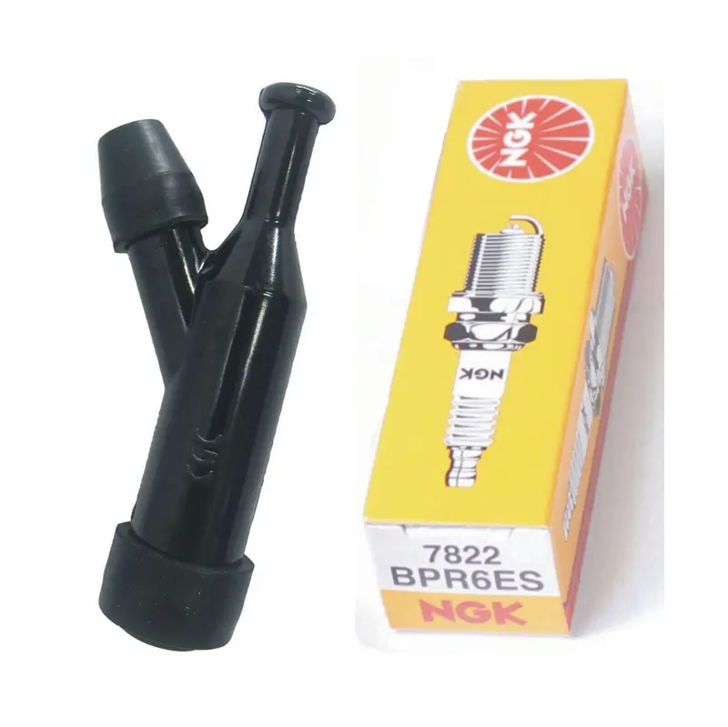 Ngk Bpr6Es Spark Plug With Insulated Boot Cap 1