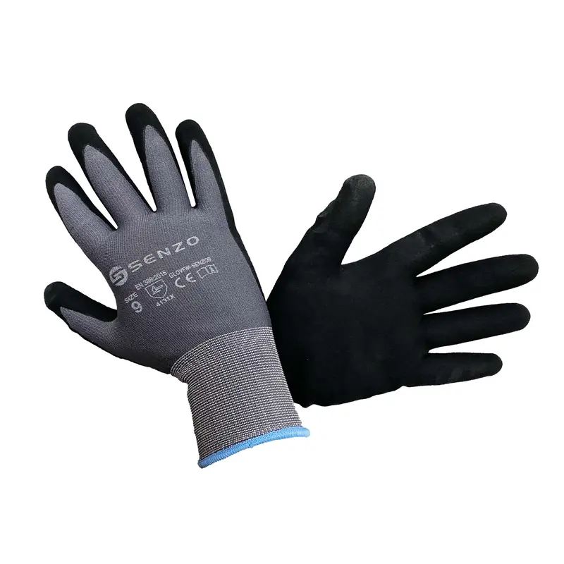 Nitrile-Coated Work Gloves For Mechanics, Gardeners, And Construction Professionals 1