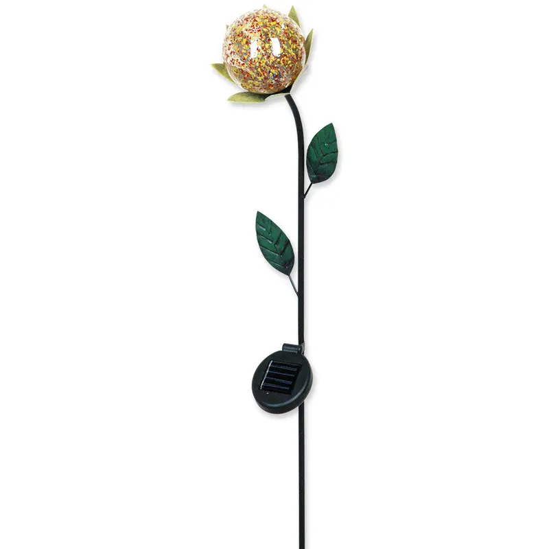 Petite Solar Color Globe With Fleur-De-Lis Design 1