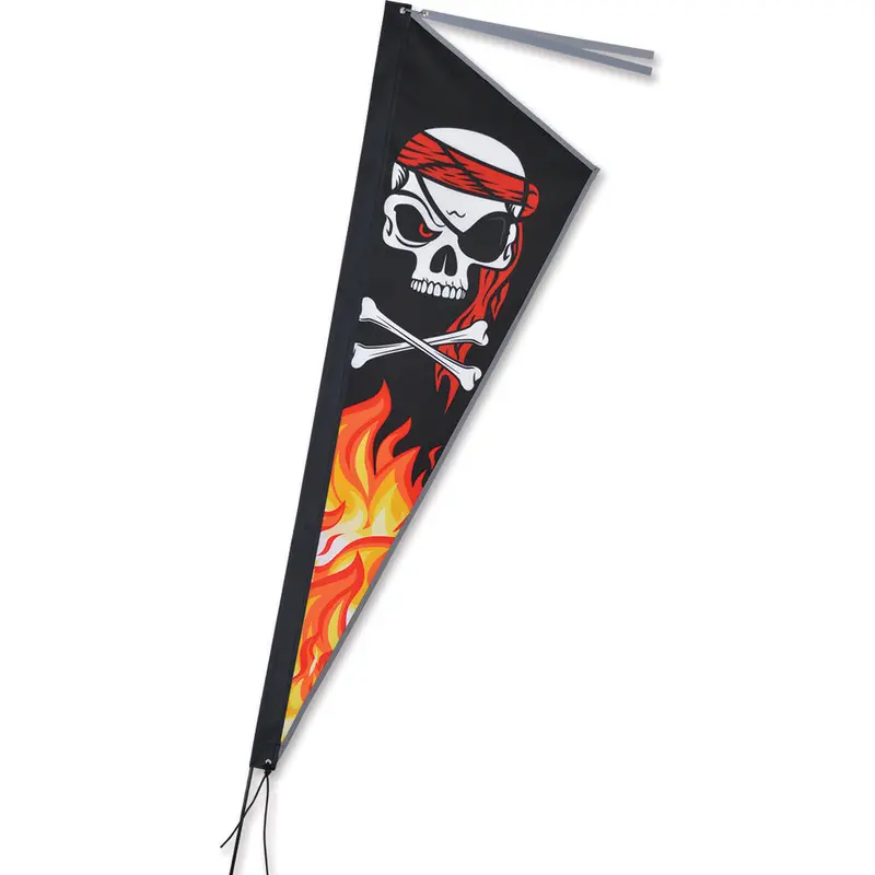 Pirate-Themed Flames Apex Bike Flag 1