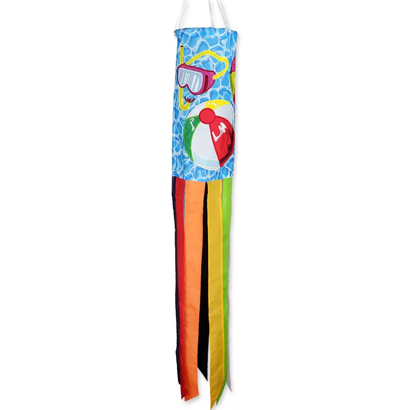 Pool Time Windsock – Summer-Themed Yard Accessory 1