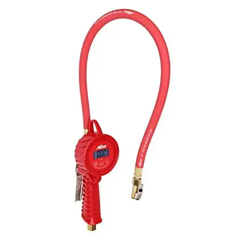 Precision Digital Pneumatic Tire Gauge With Hose — 220 Psi Max Rating 1