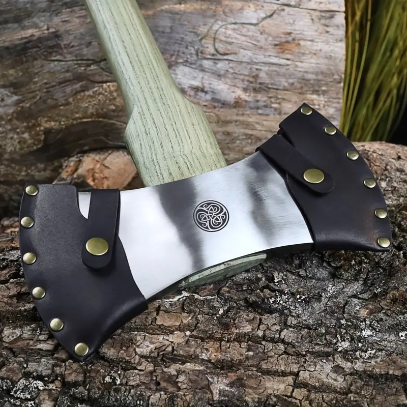 Premium Dual Leather Sheath Set – For Axes Or Blades 1